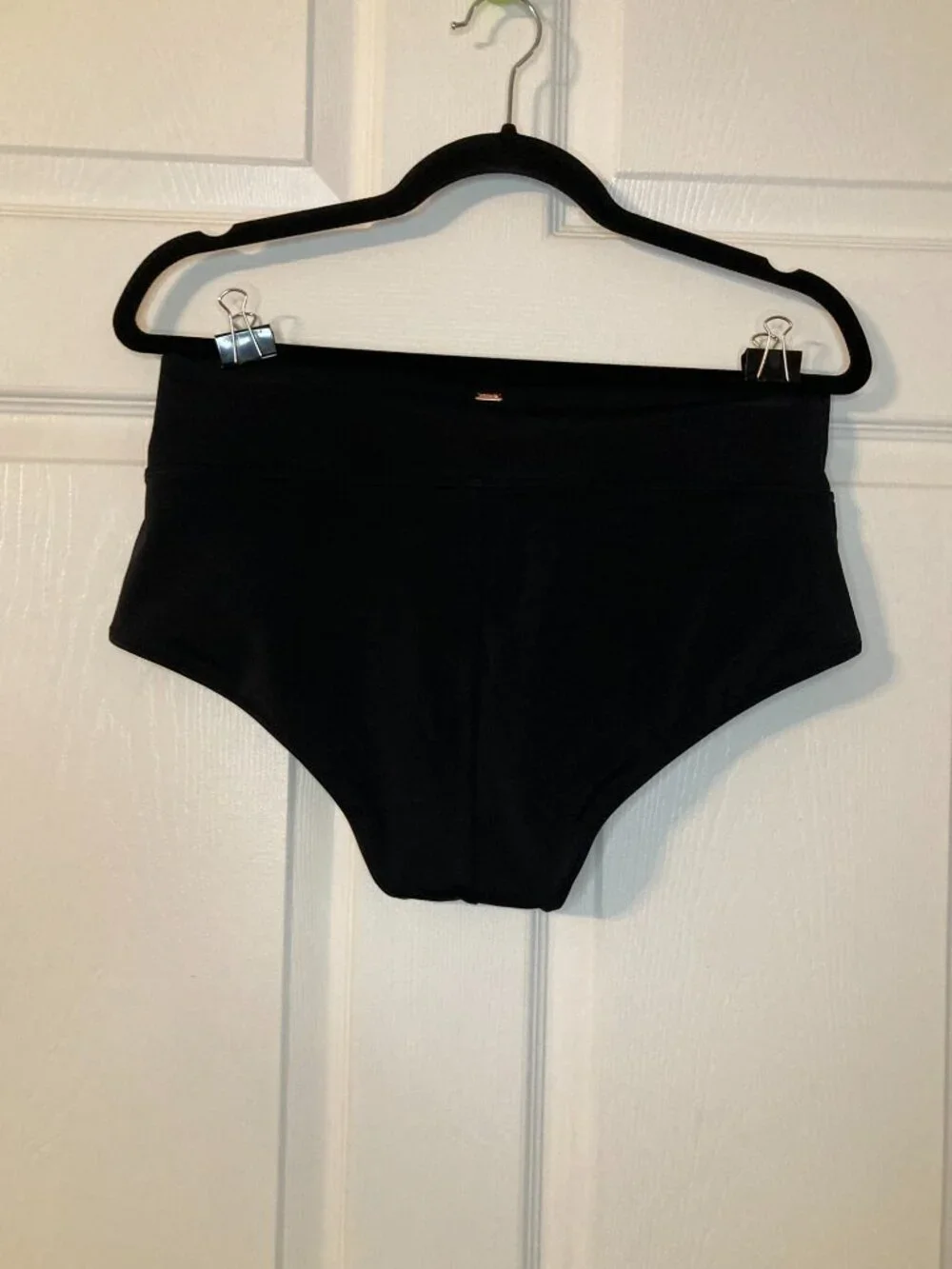 Victoria's Secret PINK Women's Black High Waisted Swim/Bikini Bottoms - Size XL